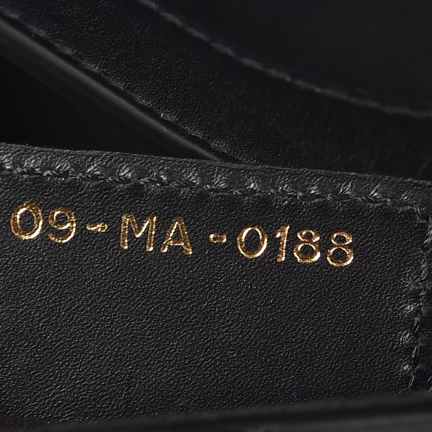 Christian Dior Calfskin Saddle Bag Black 7 of 8