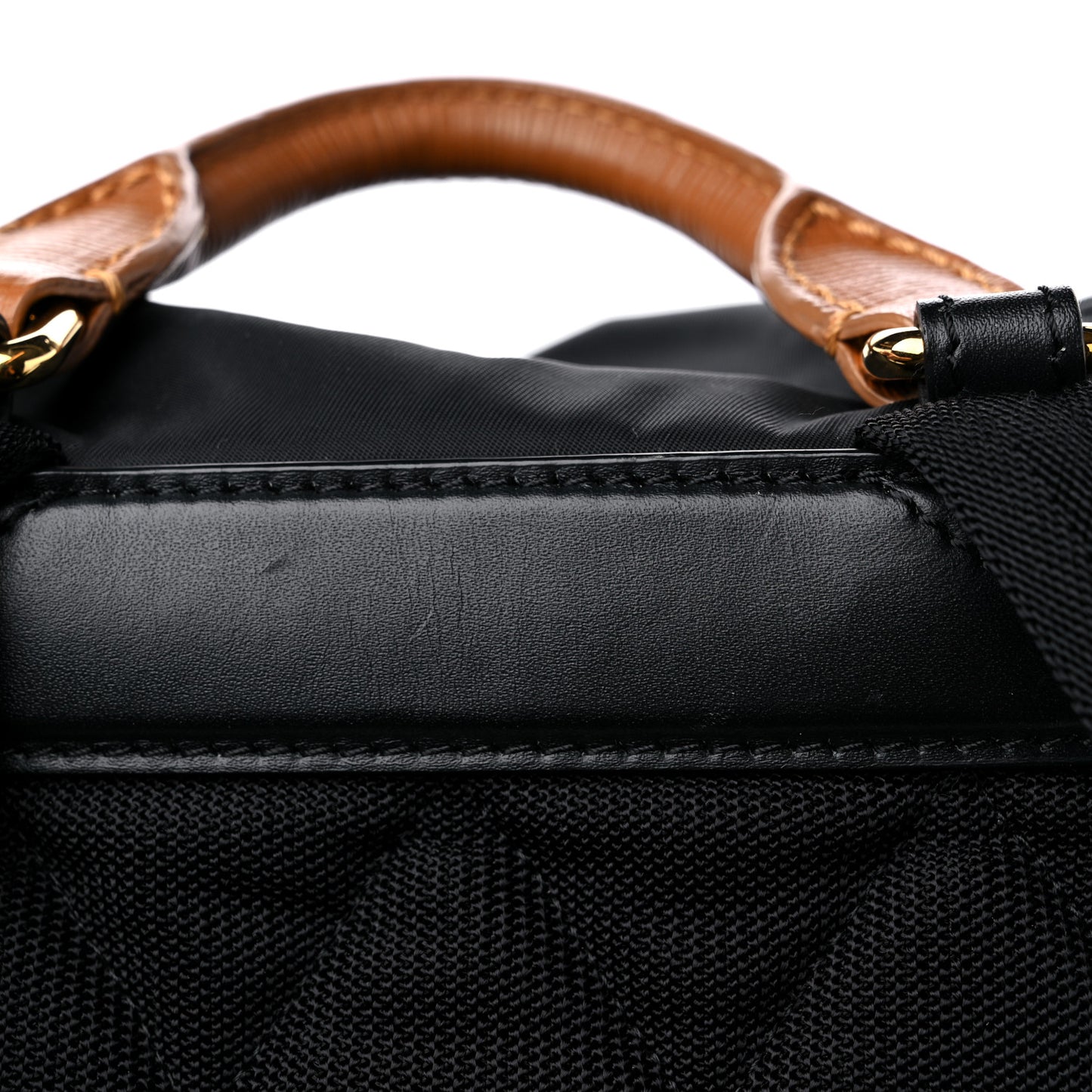 Nylon Medium Rucksack Backpack Black