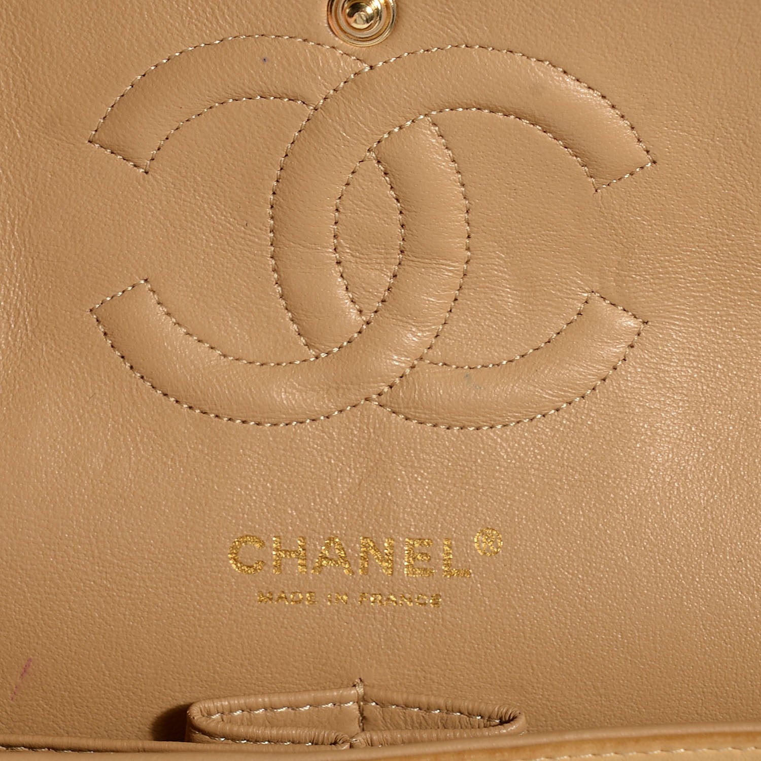 Chanel Tweed Quilted Medium Double Flap Brown Gold 12 of 16