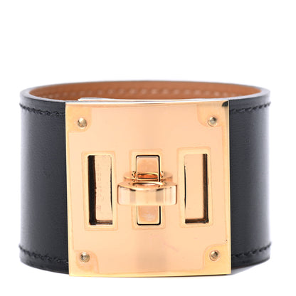 Hermes Chamonix Kelly Dog Bracelet T1 Black 1 of 6