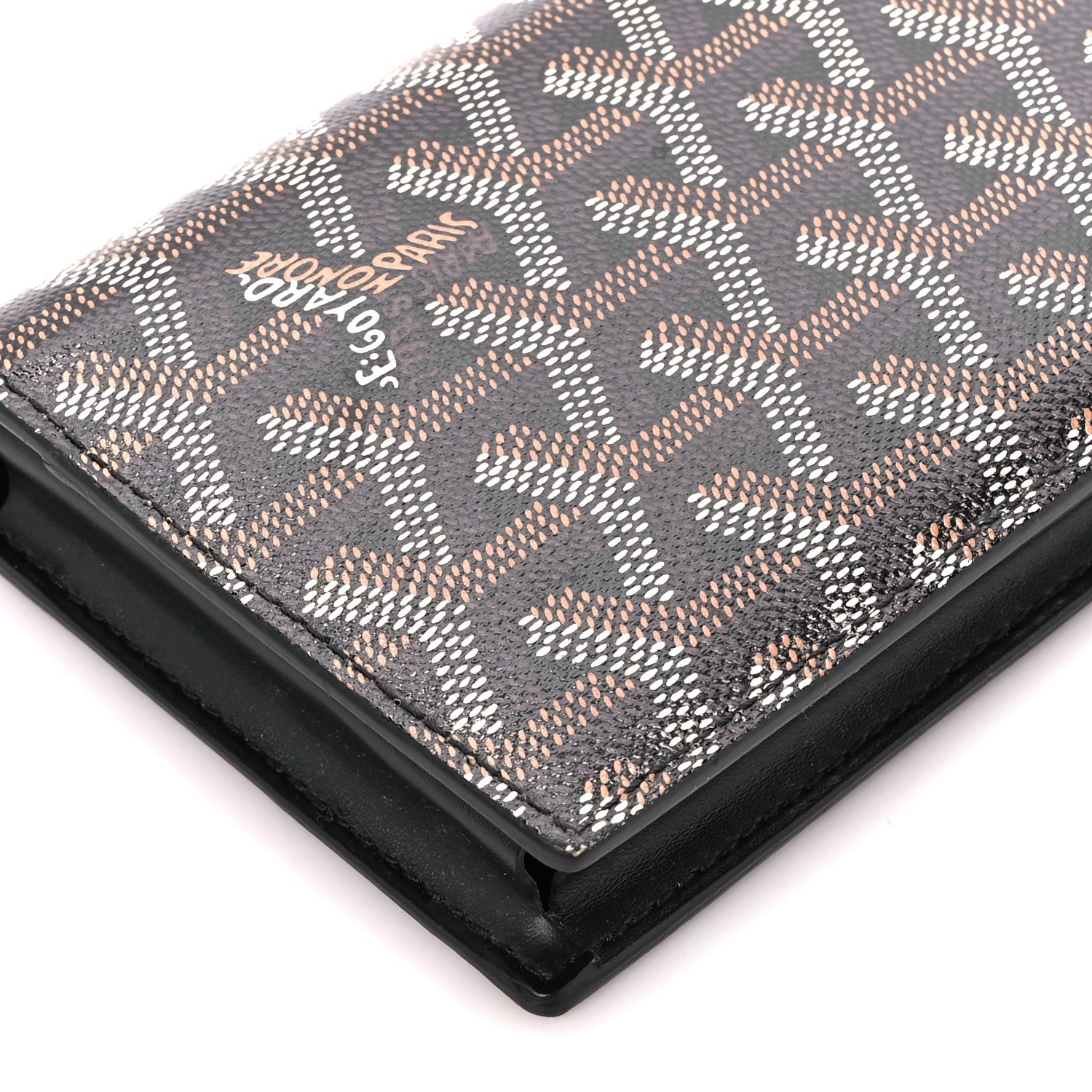 Goyard Goyardine Saint-Lambert Wallet Black Gold 9 of 14