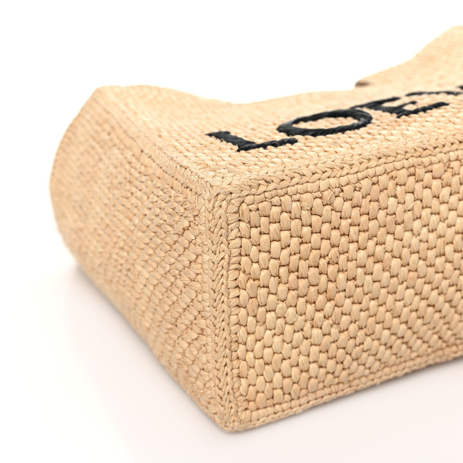 Loewe Raffia Small Paula's Ibiza Logo Tote Natural Tan 7 of 9