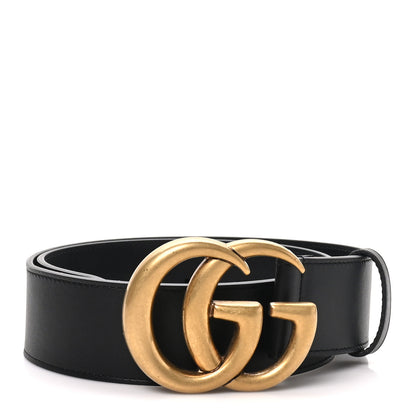 Gucci Calfskin Double G 40mm Belt 65 26 Black 1 of 5