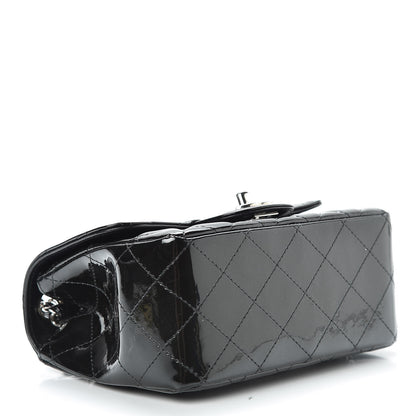 Chanel Patent Calfskin Sparkle Quilted Mini Square Flap Black 4 of 12