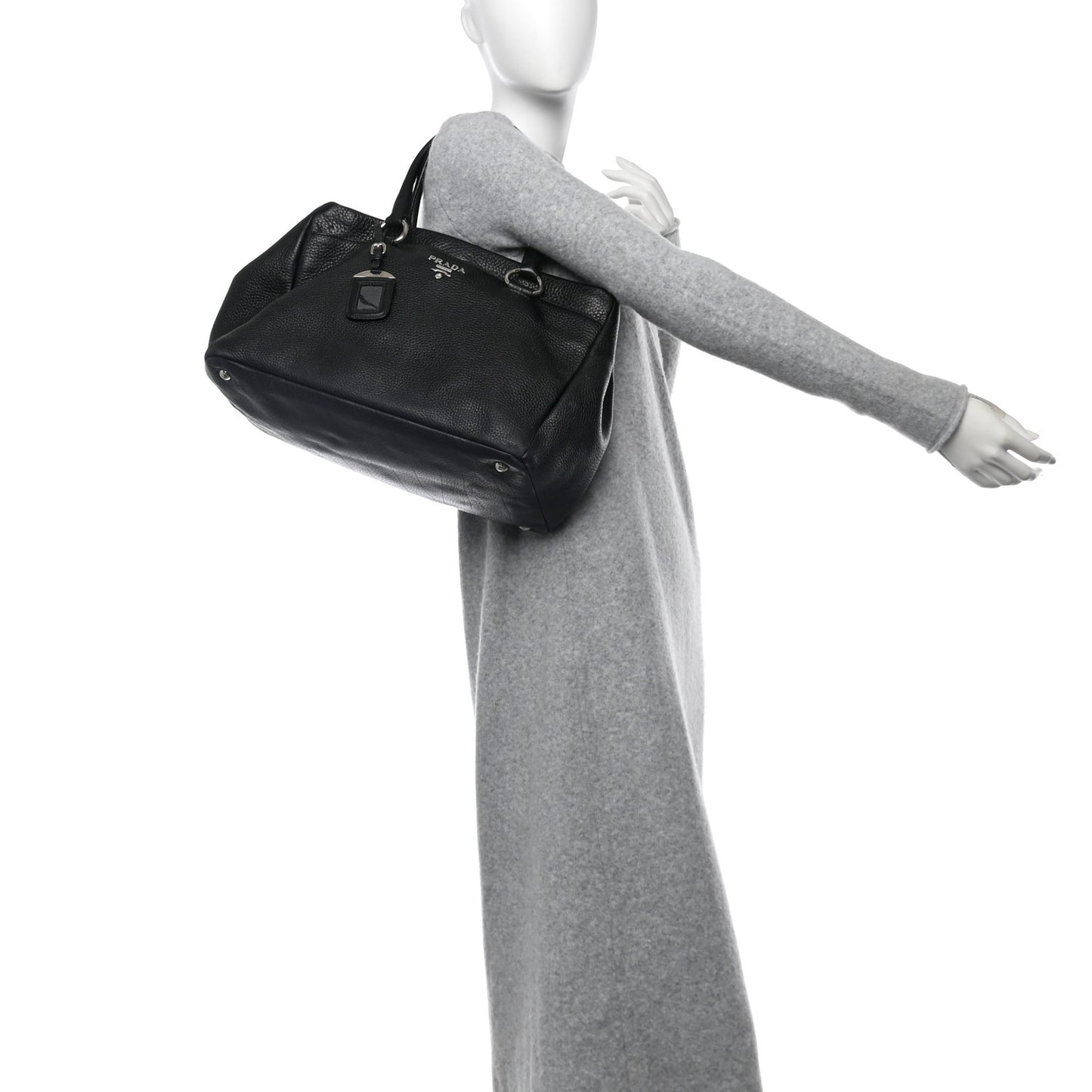 Vitello Daino Tote Black