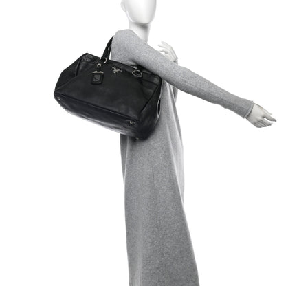 Prada Vitello Daino Tote Black 2 of 14