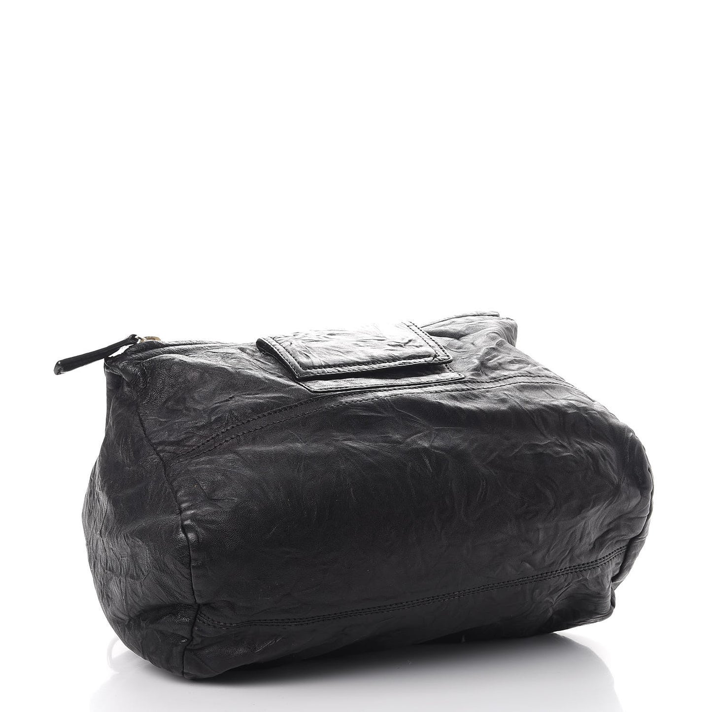 Tumbled Sheepskin Large Pandora Bag Black