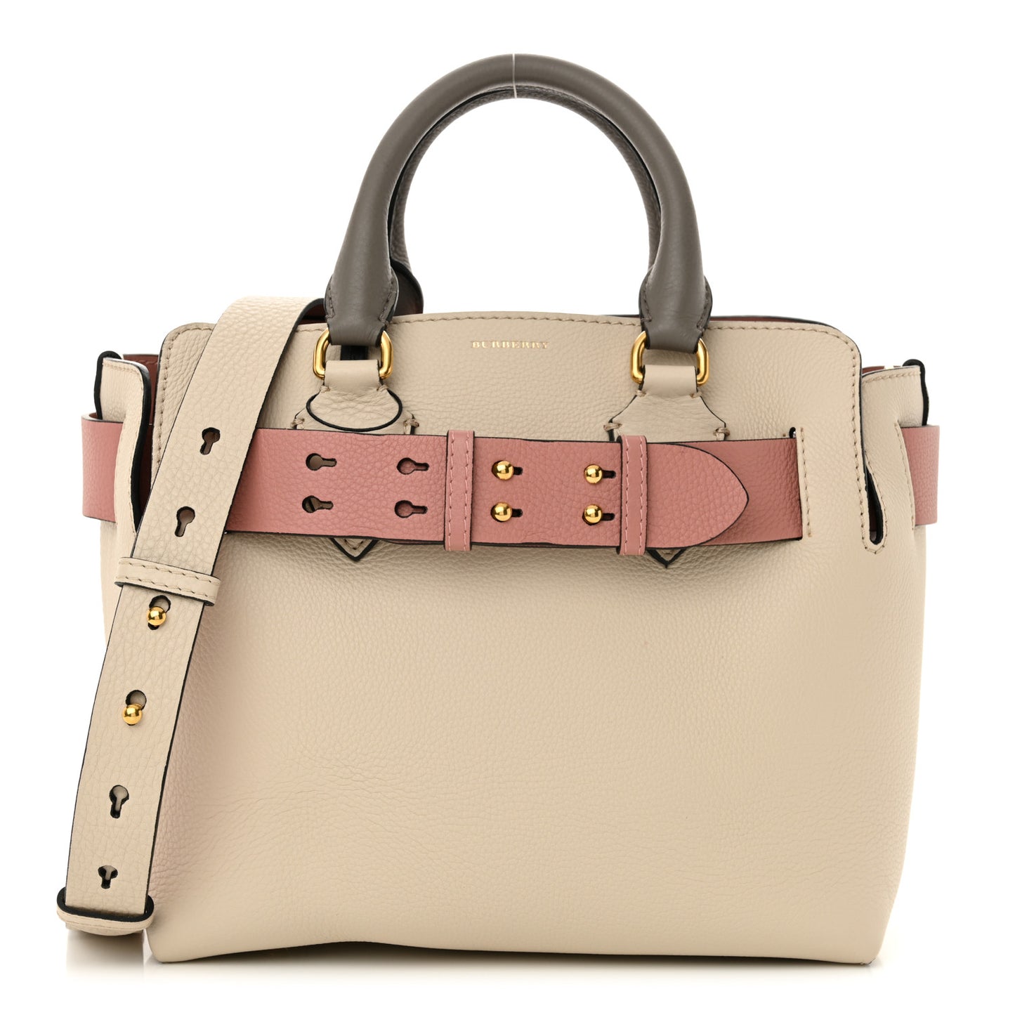 Marais Calfskin Small Belt Bag Limestone Dusty Rose