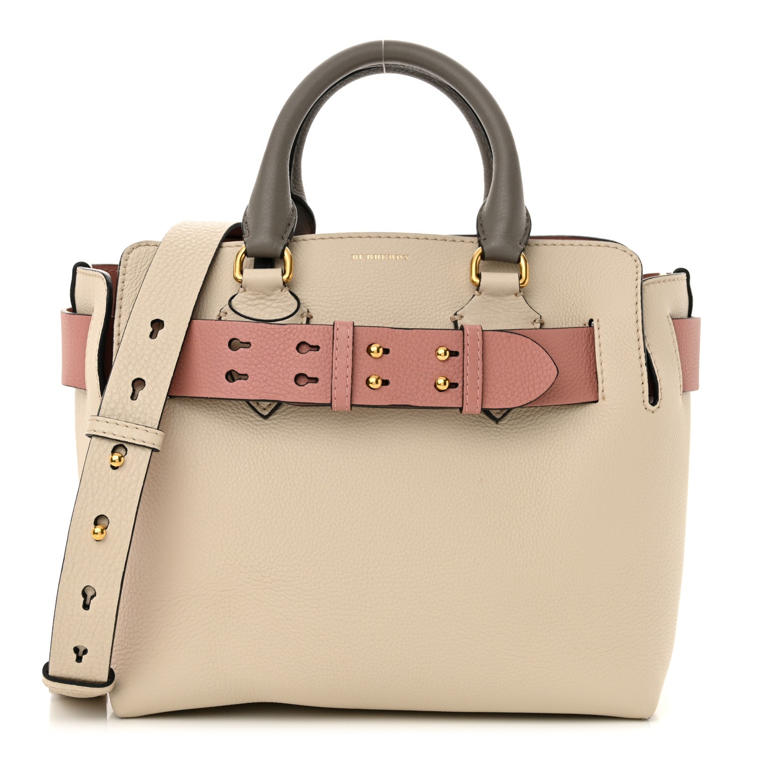 Burberry Marais Calfskin Small Belt Bag Limestone Dusty Rose 1 of 11