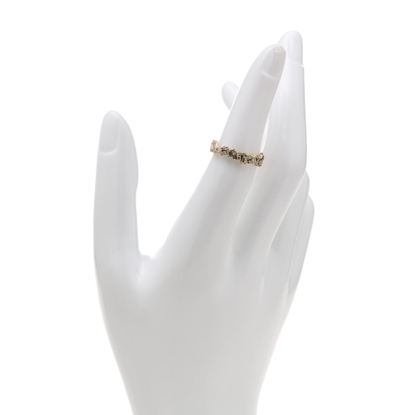 18K Yellow Gold Diamond Fireworks Icon Eternity Ring 51 5.75