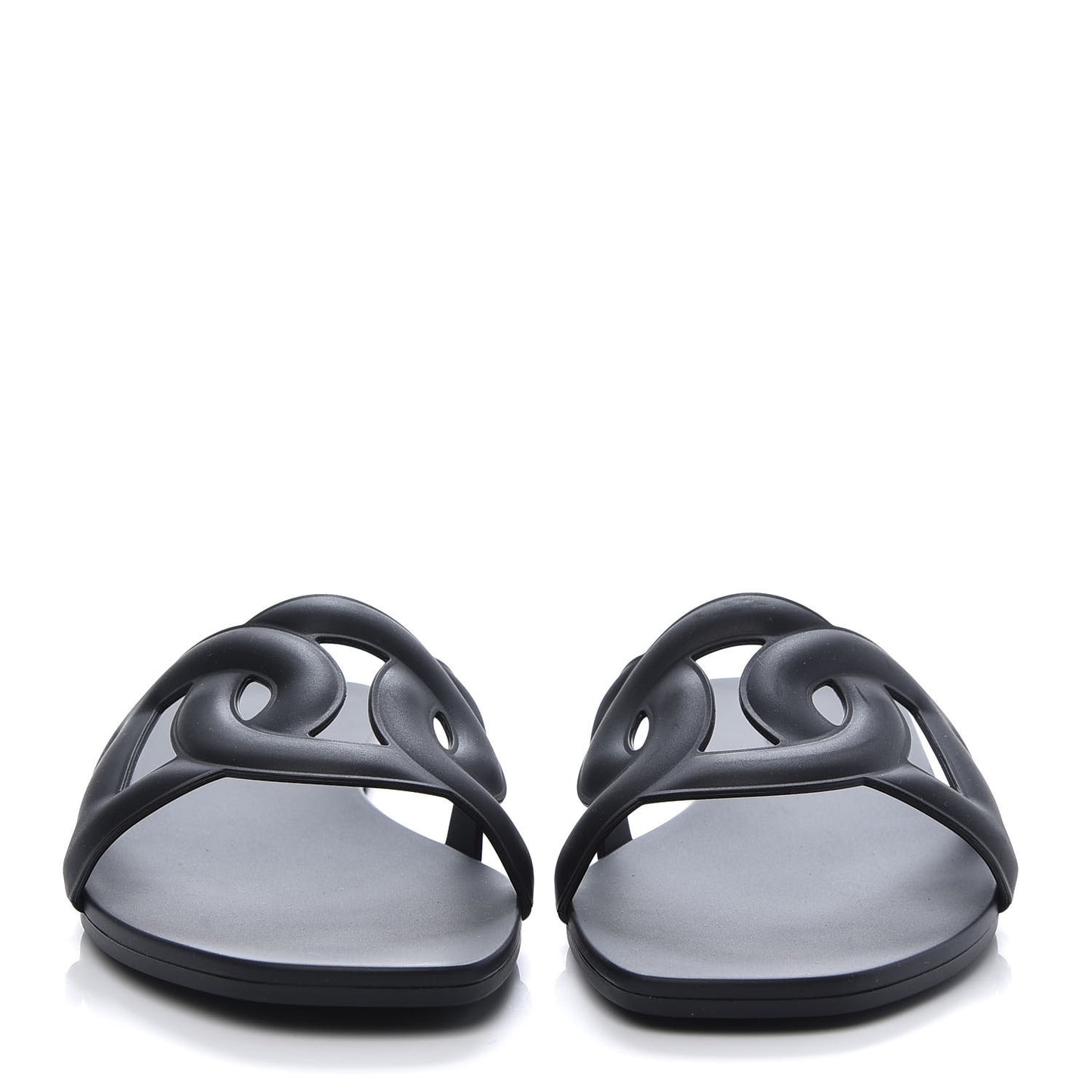Rubber Aloha Sandals 37 Black