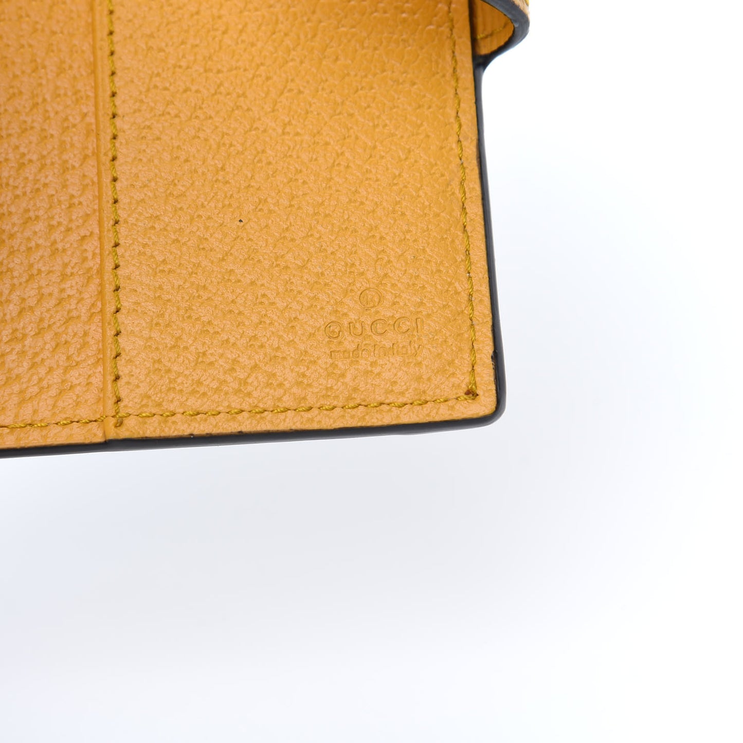 GG Supreme Monogram Flora Web Ophidia Passport Case Beige Multicolor Crop