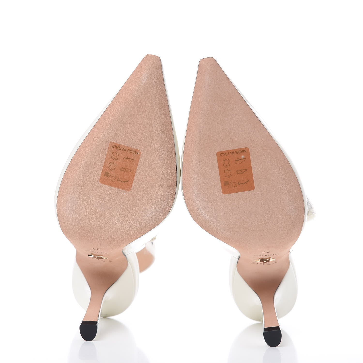 Christian Dior Patent Ribbon J'Adior Slingback 100mm Pumps 37 Off White 5 of 9