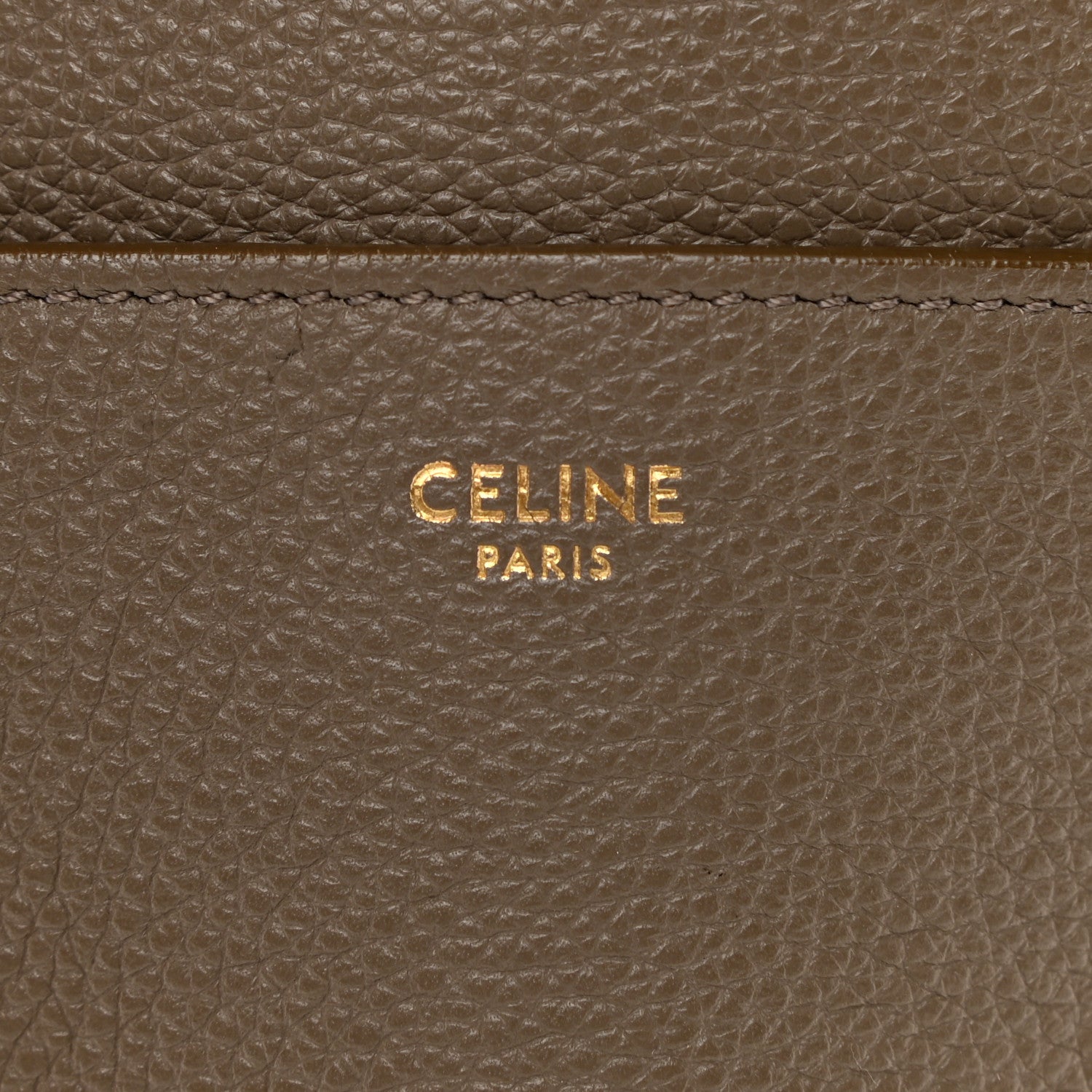 Celine Soft Grained Calfskin Sangle Bucket Bag Taupe 6 of 13