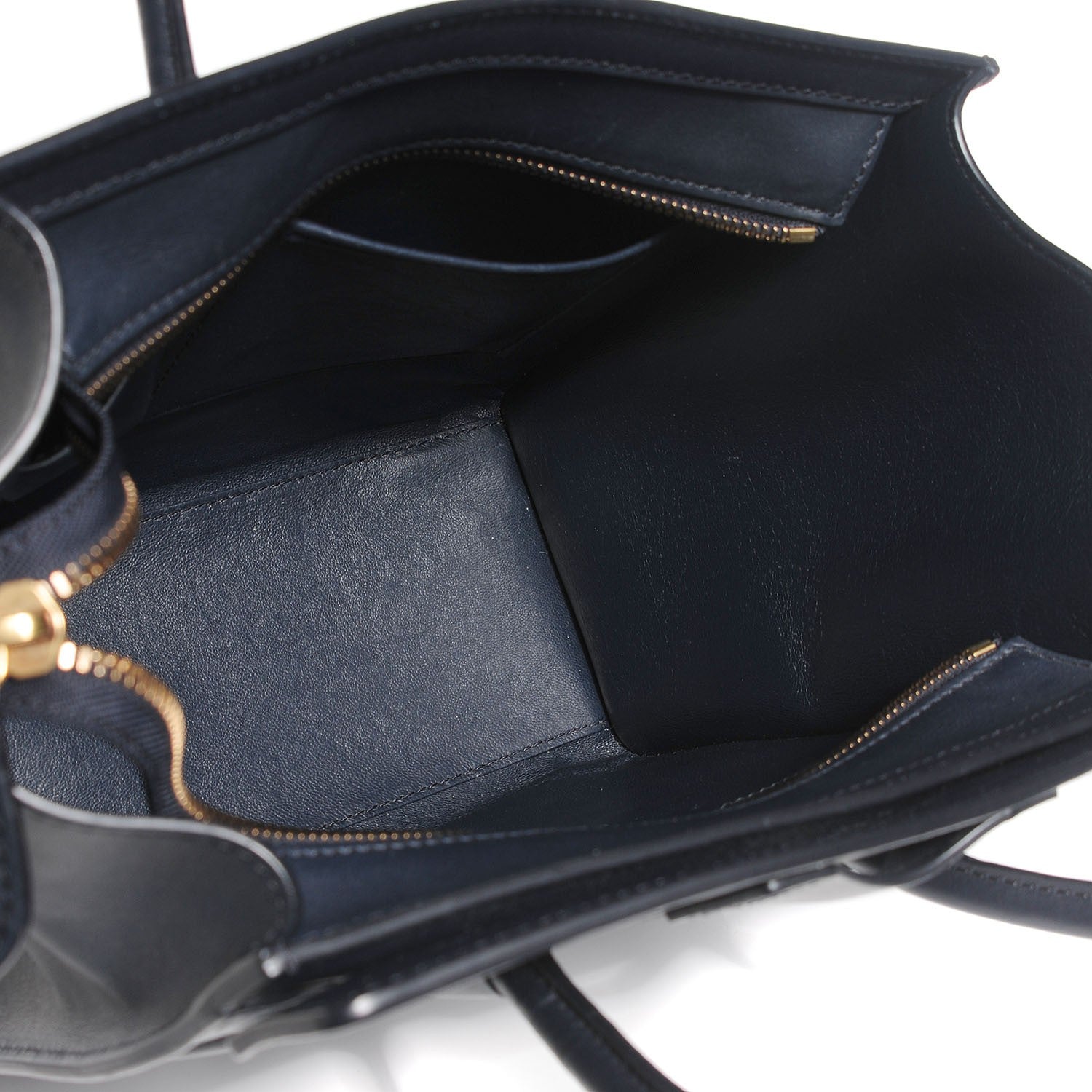Celine Smooth Calfskin Micro Luggage Navy Blue 5 of 9