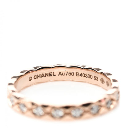 Chanel 18K Beige Gold Diamond Mini Coco Crush Ring 53 6.25 4 of 5