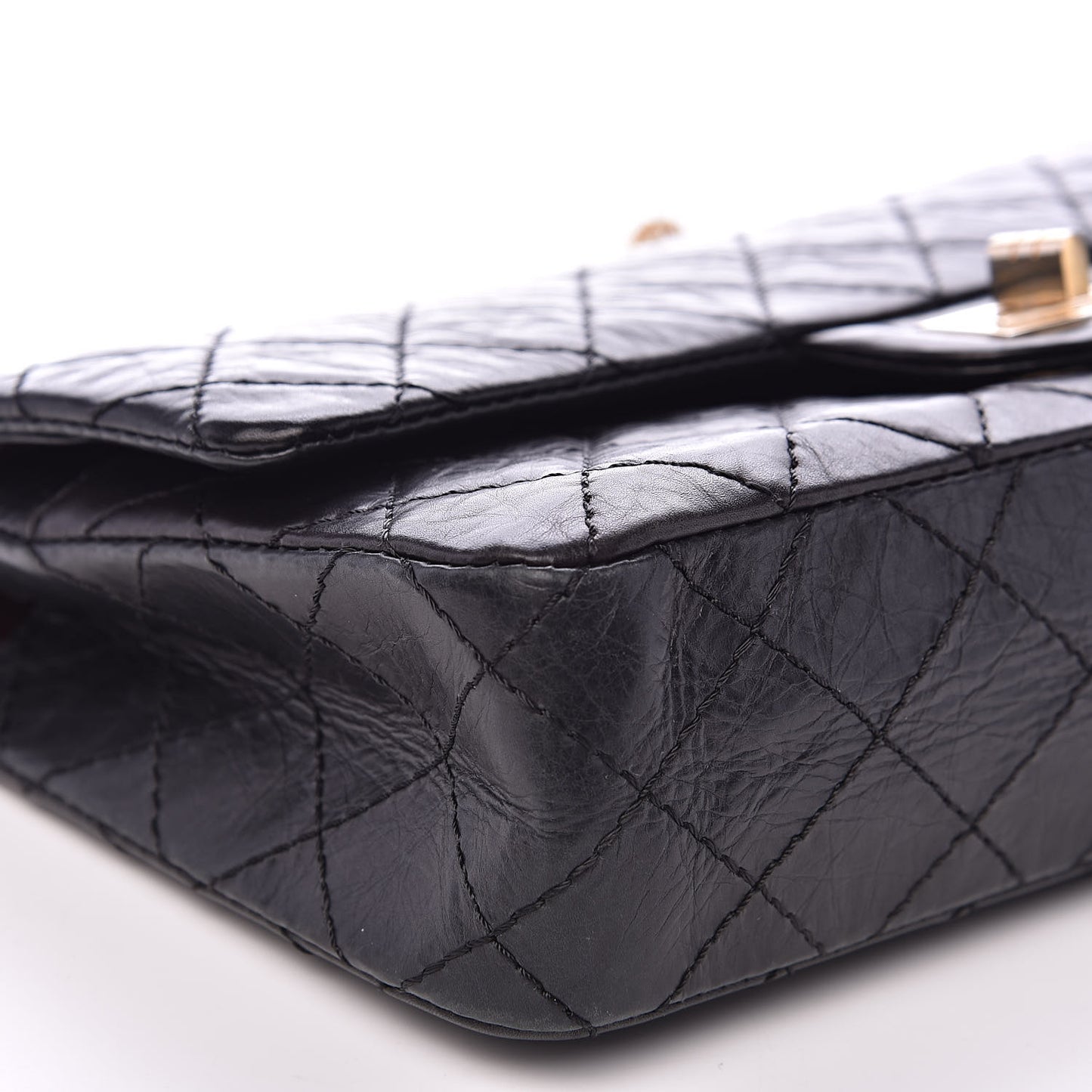Aged Calfskin 50th Anniversary 2.55 Reissue 225 Flap Black