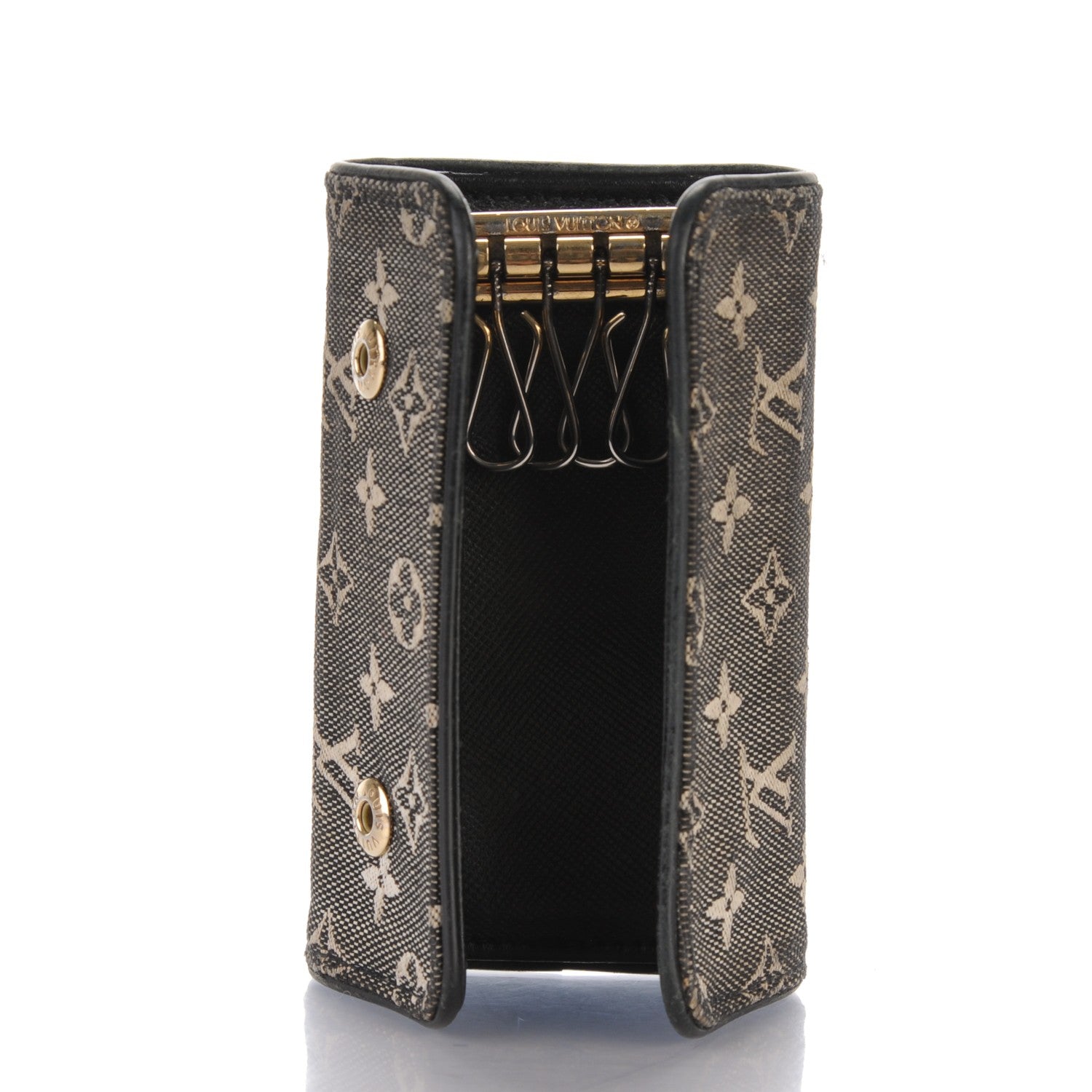 Louis Vuitton Mini Monogram 4 Key Multicles Holder Black 5 of 7