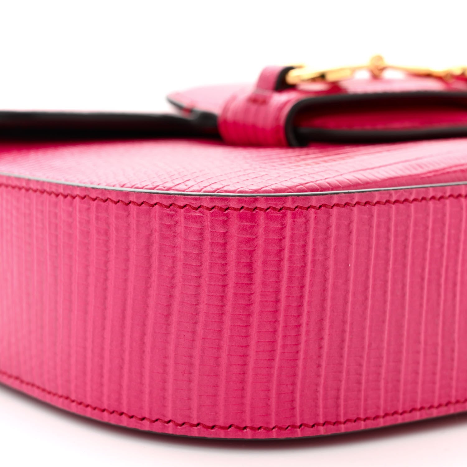 Gucci Lizard Web Mini Horsebit 1955 Shoulder Bag Pink 8 of 9