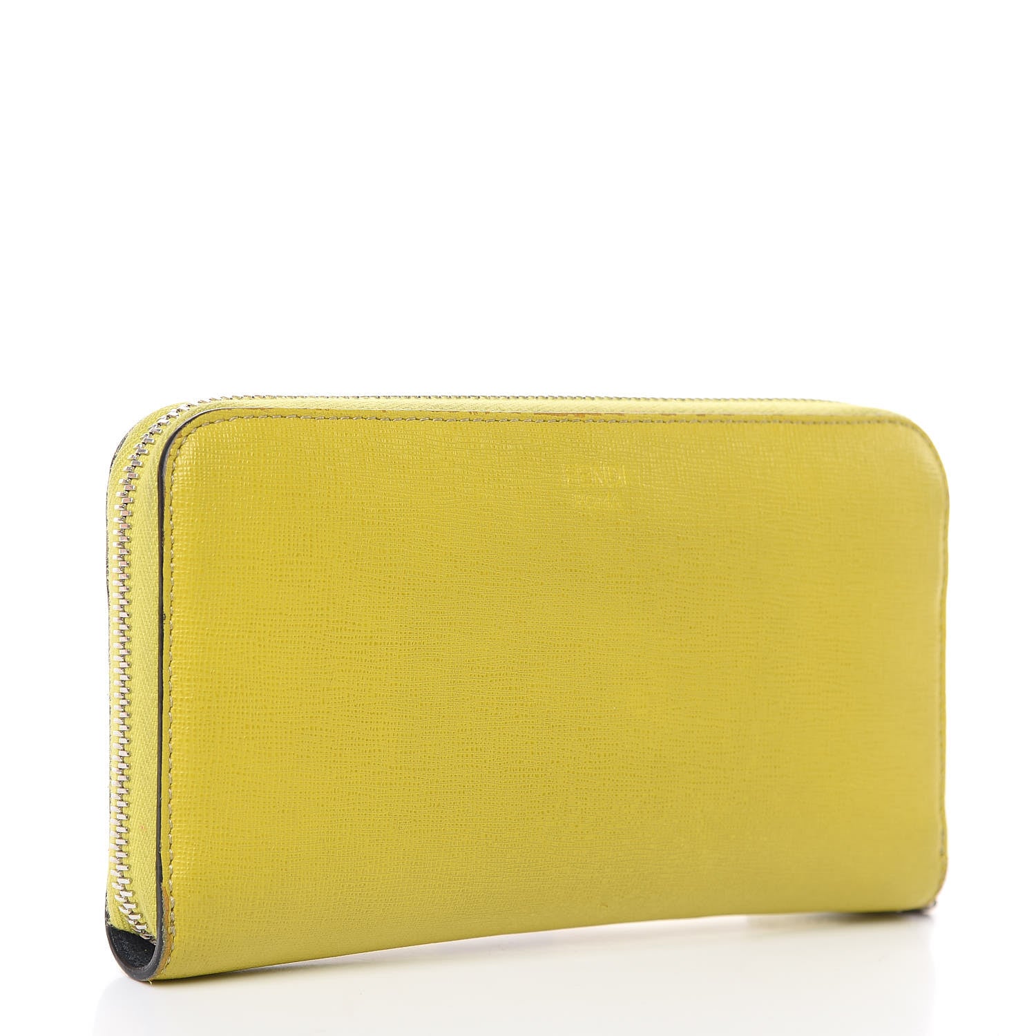 Fendi Vitello Elite Monster Eyes Inlay Bi-Color Zip Around Wallet Cedro Rosso Multicolor 3 of 13