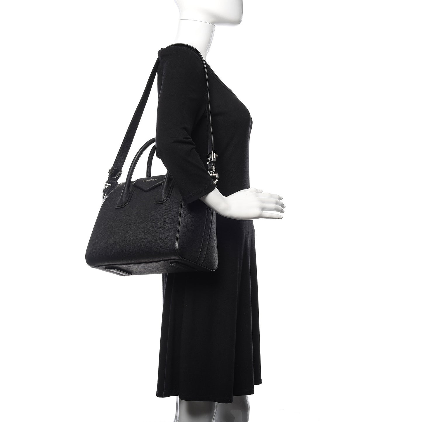 Sugar Goatskin Small Antigona Black