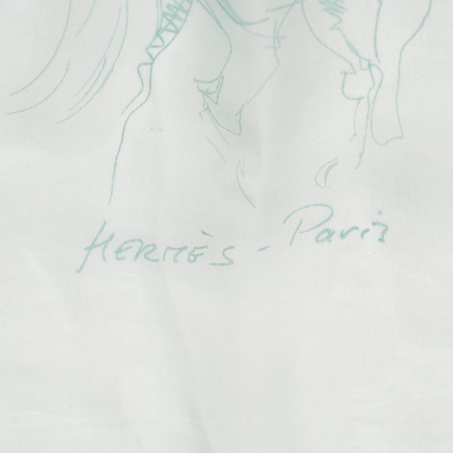 Hermes Silk Mousseline Stole 4 of 5