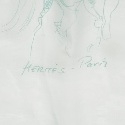 Hermes Silk Mousseline Stole 4 of 5