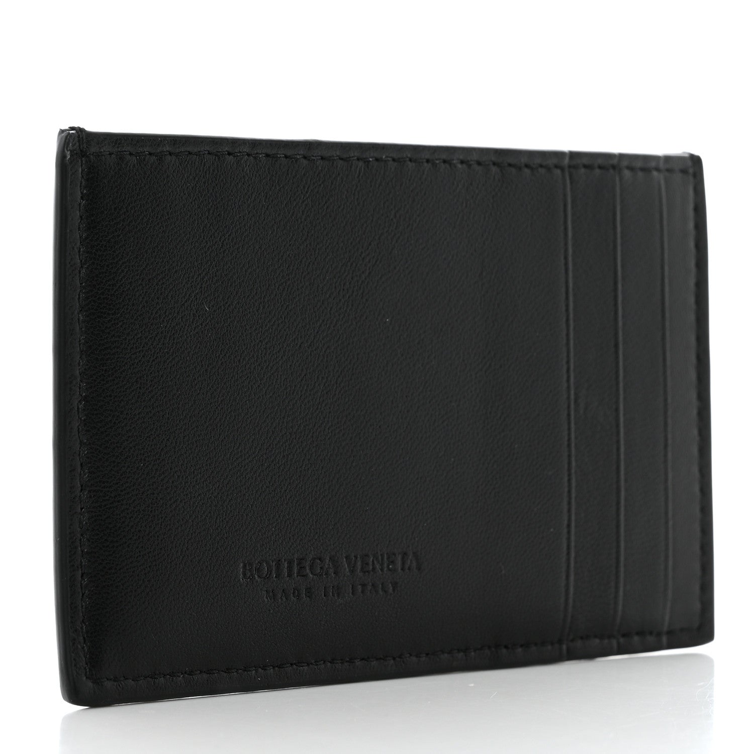 Bottega Veneta Nappa Maxi Intrecciato Card Holder Black 3 of 7
