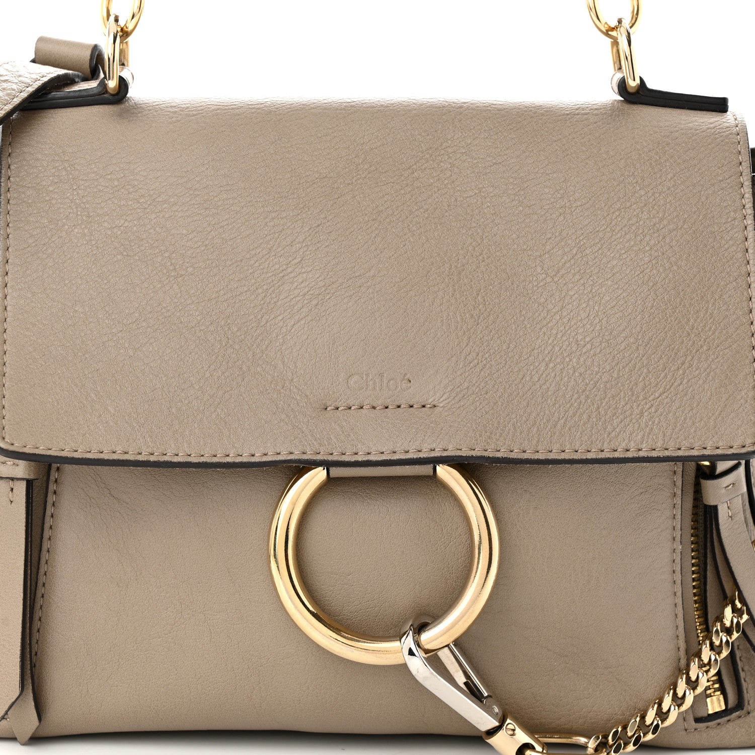Chloe Calfskin Mini Faye Day Shoulder Bag Motty Grey 8 of 15