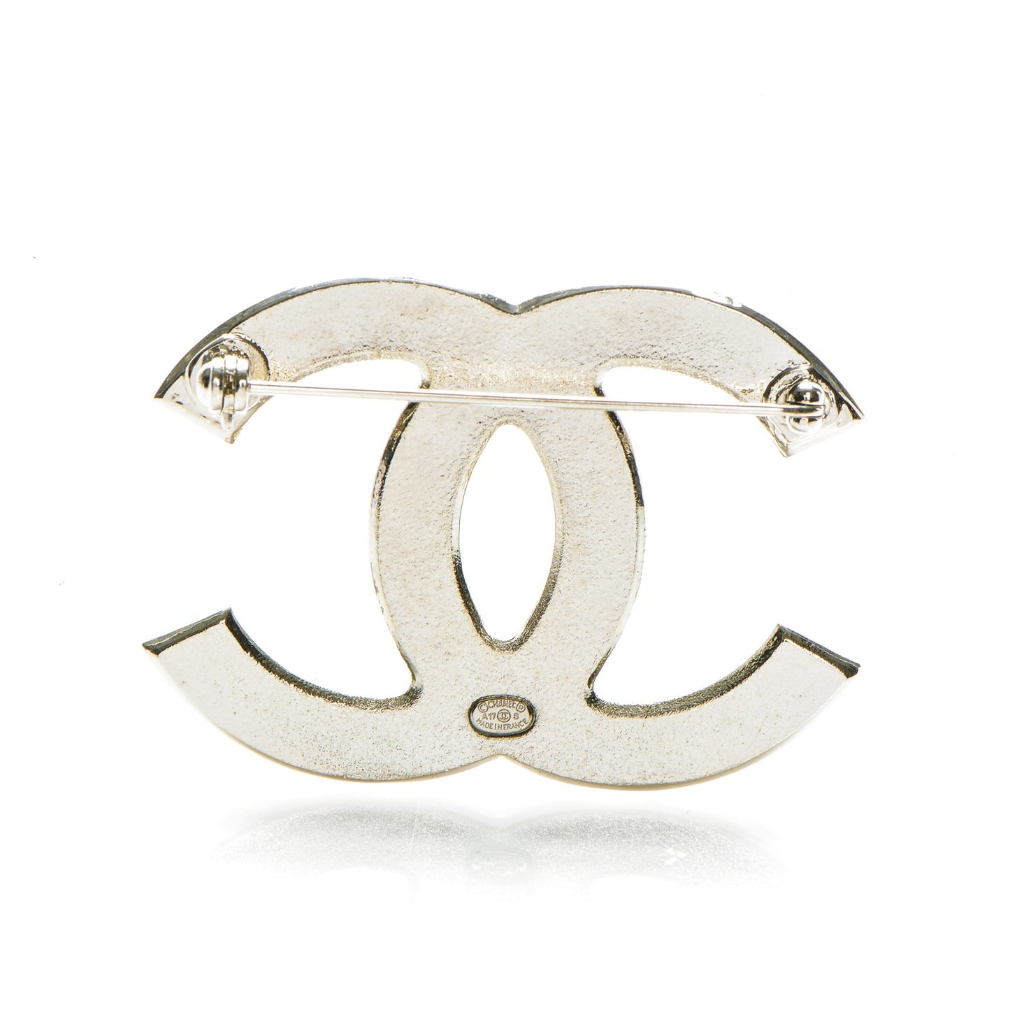 Pearl CC Brooch Silver Multicolor