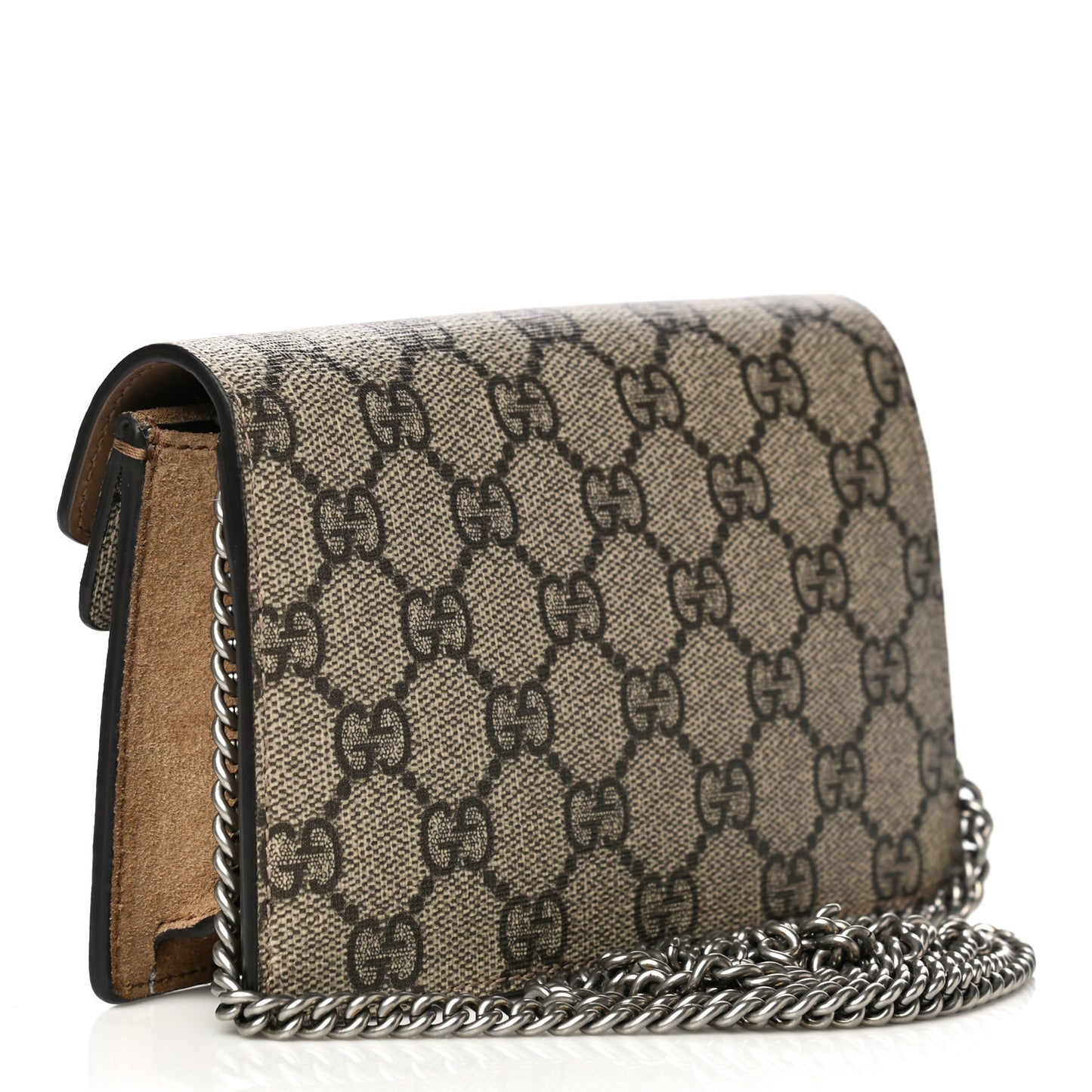 GG Supreme Monogram Super Mini Dionysus Shoulder Bag Taupe