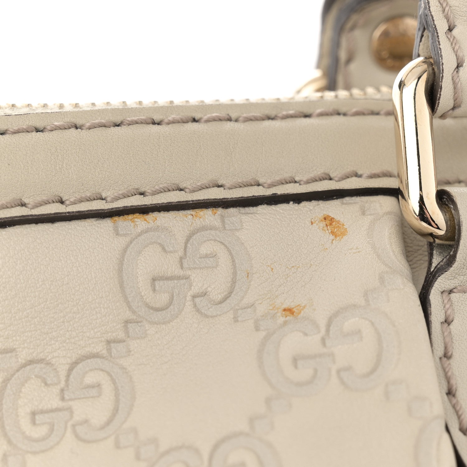 Gucci Guccissima Medium Sukey Tote White 13 of 16