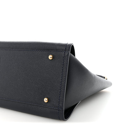 Chanel Caviar Small Studded Deauville Tote Navy 9 of 9