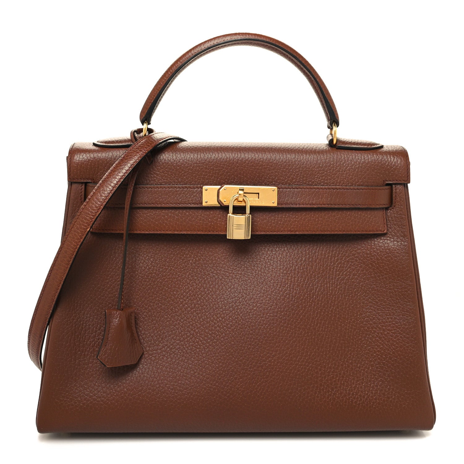 Hermes Taurillon Clemence Kelly Retourne 32 Noisette 1 of 10