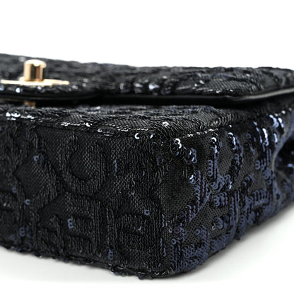 Chanel Sequin Quilted Small Single Flap Black 10 of 11