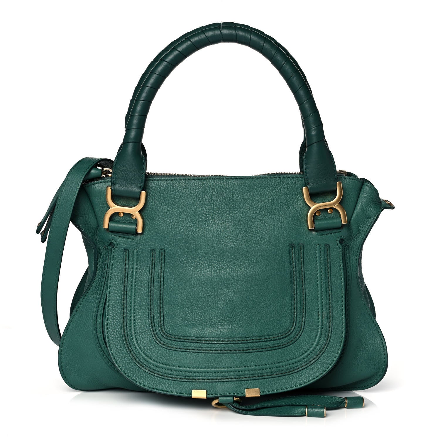 Chloe Calfskin Medium Marcie Satchel Emerald 1 of 11
