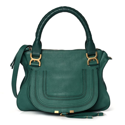 Chloe Calfskin Medium Marcie Satchel Emerald 1 of 11
