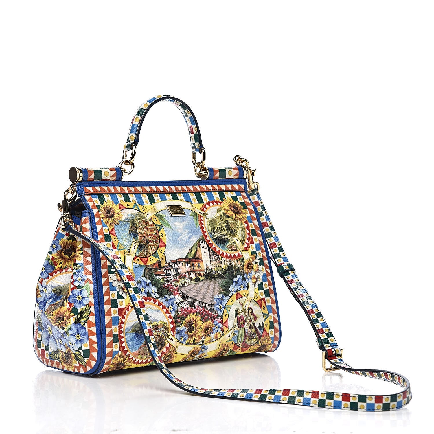 Dolce & Gabbana Dauphine Medium Miss Sicily Satchel Multi 3 of 9