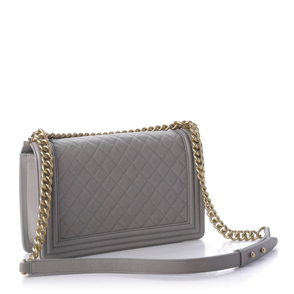 Chanel Caviar Quilted New Medium Boy Flap Grey 3 of 11