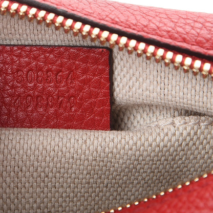 Gucci Pebbled Calfskin Small Soho Disco Bag Tabasco Red 7 of 7