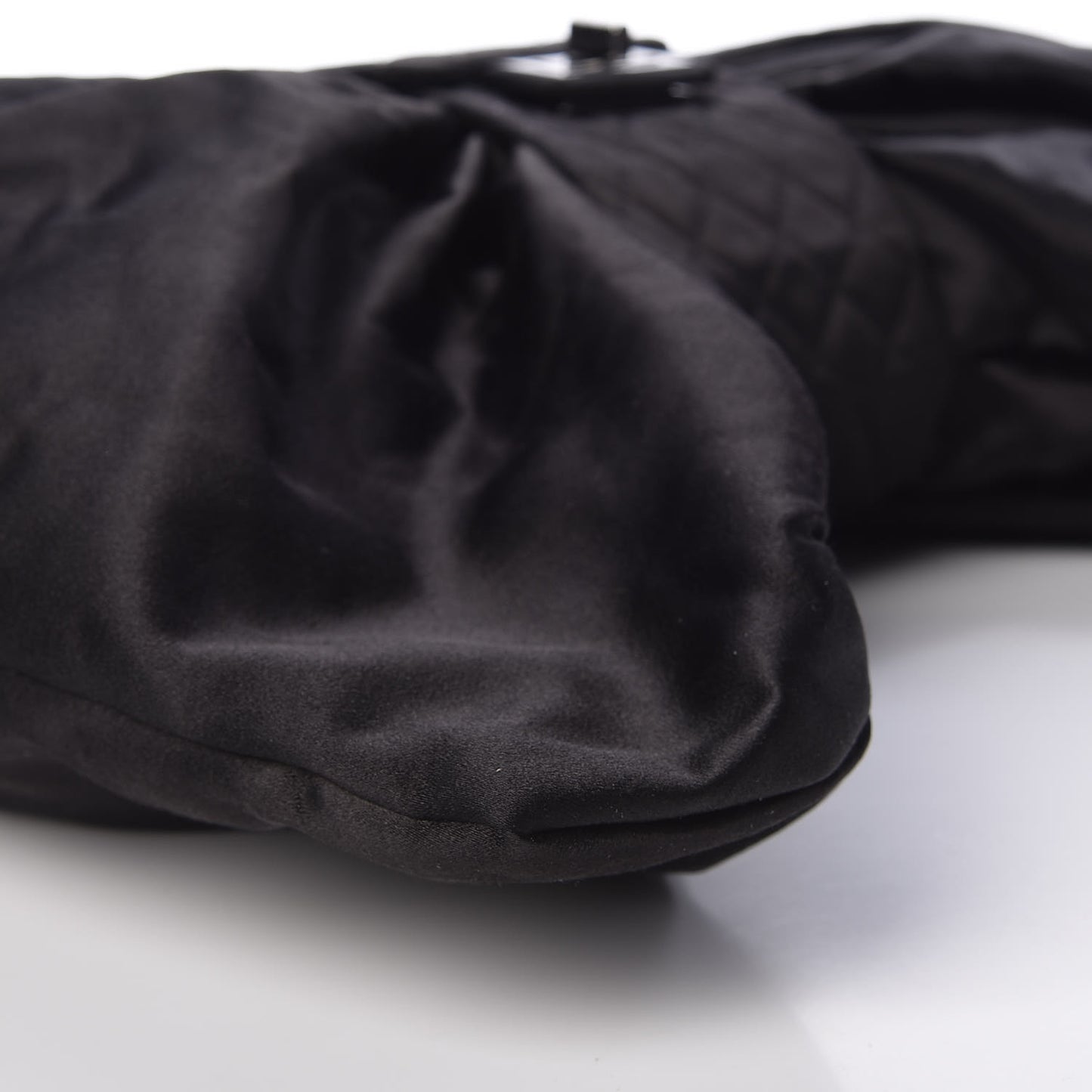 Satin Large Bow Bag Black