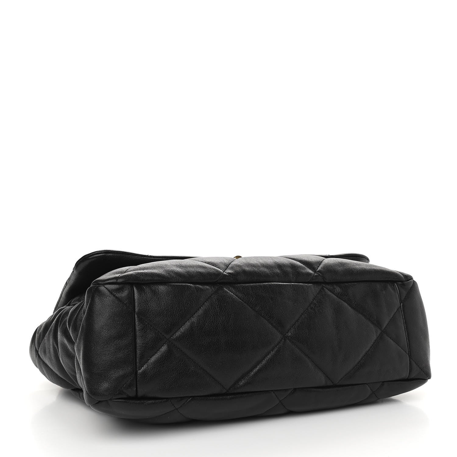 Chanel Lambskin Quilted Maxi Chanel 19 Flap Black 4 of 17