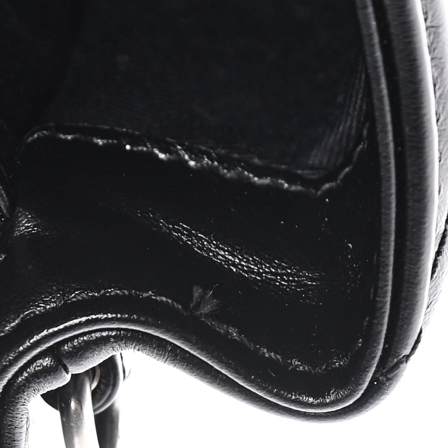 Calfskin Y Quilted Monogram Toy Loulou Crossbody Bag Black