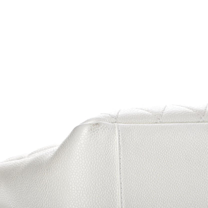 Chanel Caviar Quilted Grand Shopping Tote GST White 8 of 10