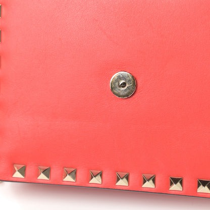 Valentino Garavani Vitello Mini Rockstud Chain Flap Crossbody Bag Deep Orange 12 of 15
