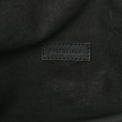 Balenciaga Nylon Canvas Logo Piercing Explorer Beltpack Black White 6 of 13