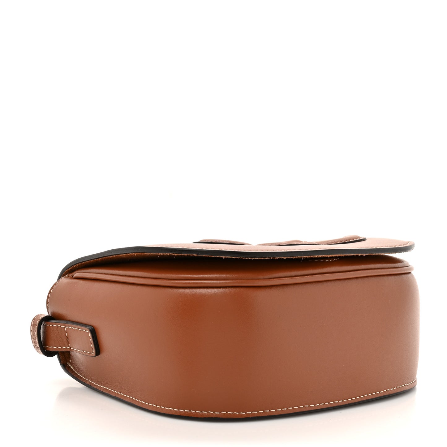 Smooth Calfskin Cuir Triomphe Folco Crossbody Bag Tan