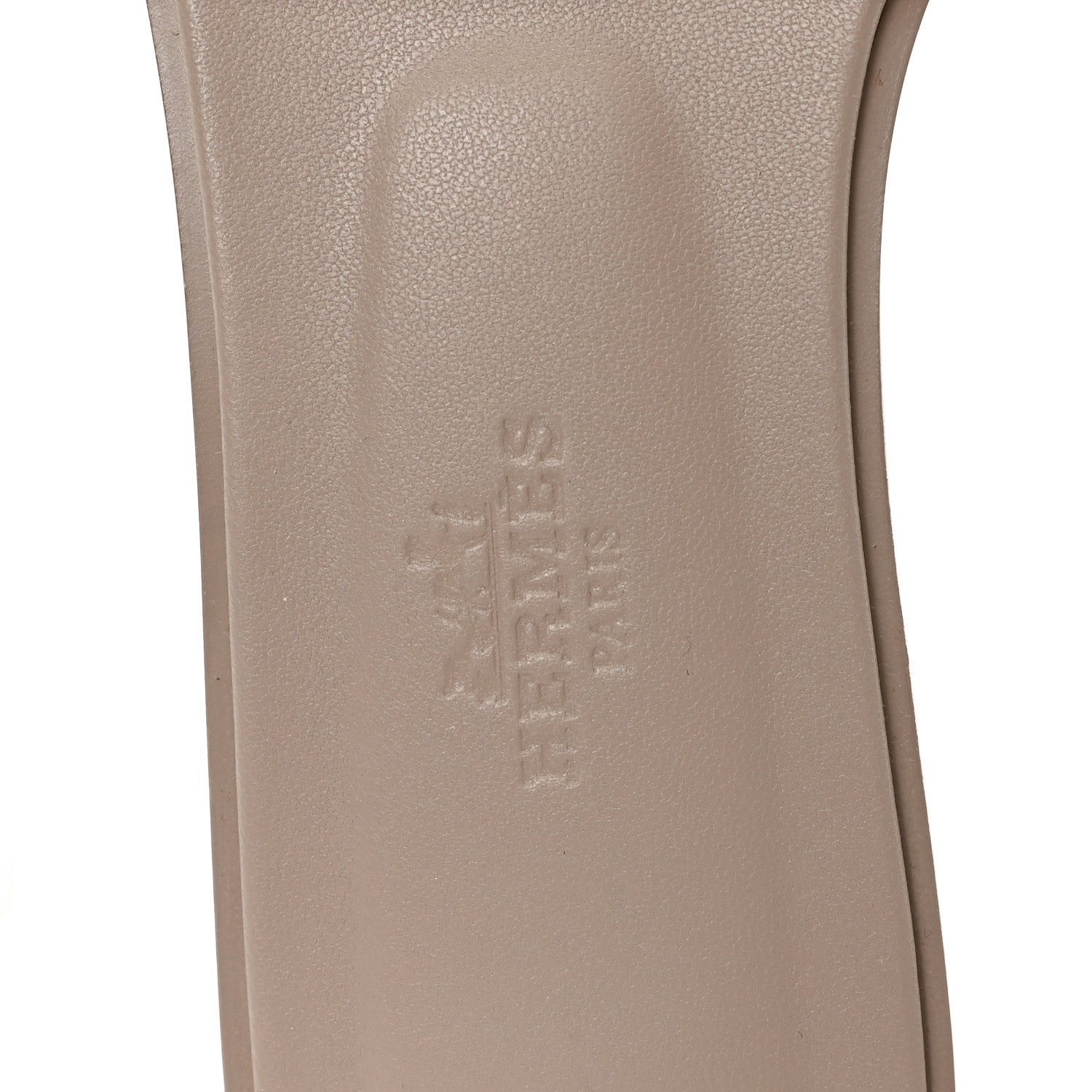 Hermes Box Calfskin Oran Sandals 36.5 Beige Mastics 8 of 10