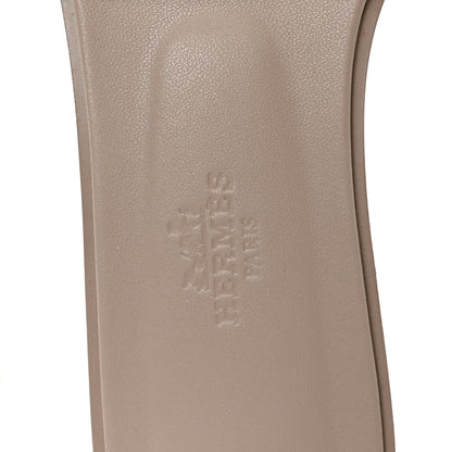 Hermes Box Calfskin Oran Sandals 36.5 Beige Mastics 8 of 10
