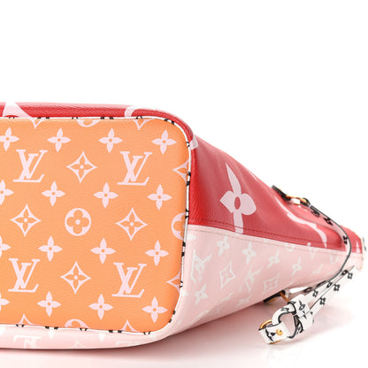 Louis Vuitton Monogram Giant Neverfull MM Rouge 10 of 13